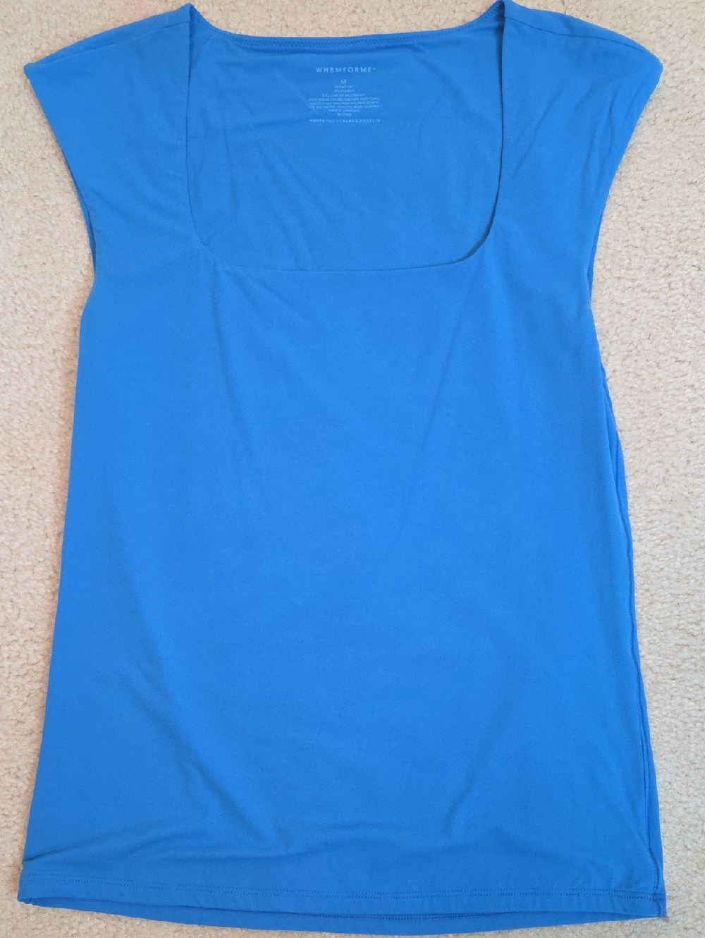 WHBM Cobalt Square-Neck Tank